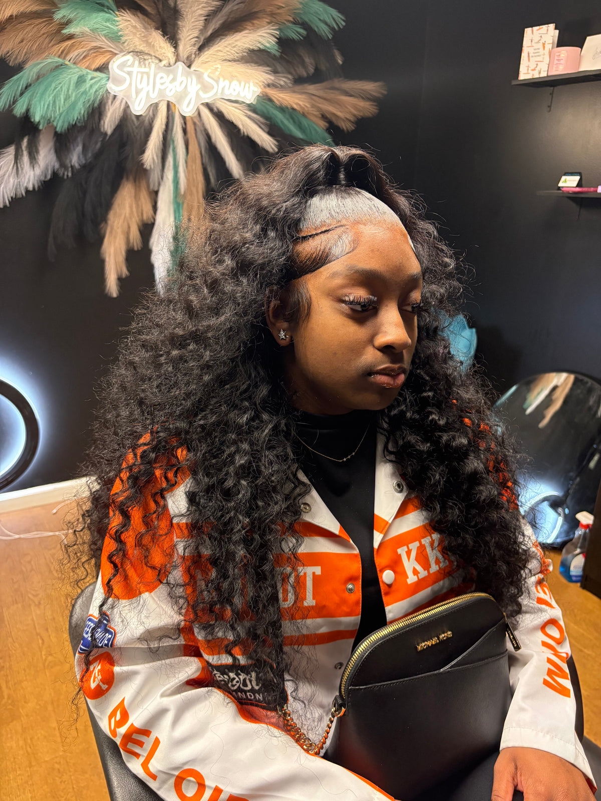 (Miss Lovely) 100% Human Hair 13x4 HD Lace Deep Wave Frontal Wig 200% Density Ready-To-Wear Wig