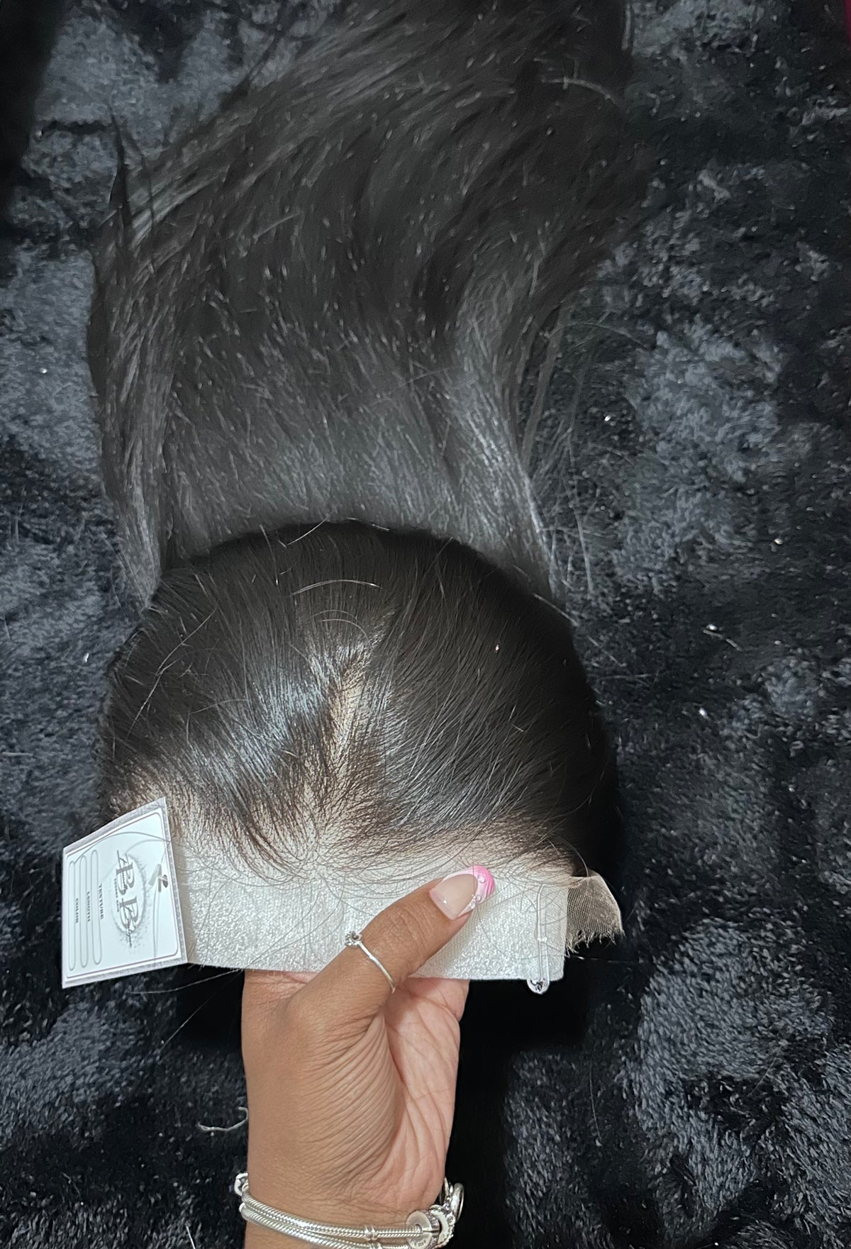 (Miss Lovely) 100% Human Hair/HD Lace Straight Wig/200% Density Ready-To-Wear Wig